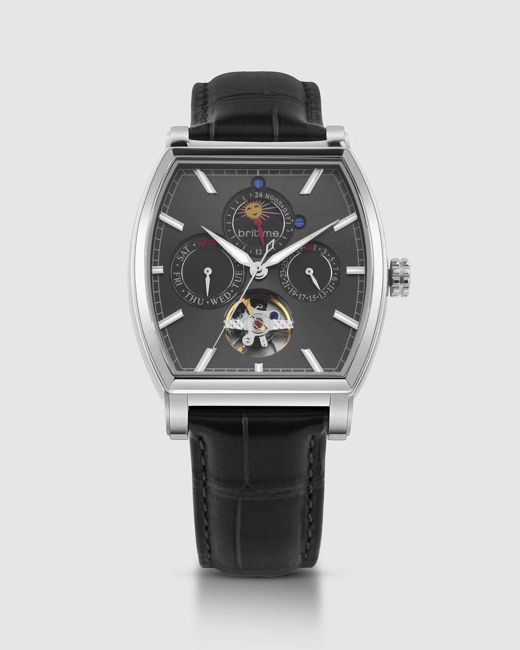 Britime Square Black Multi-Function watch