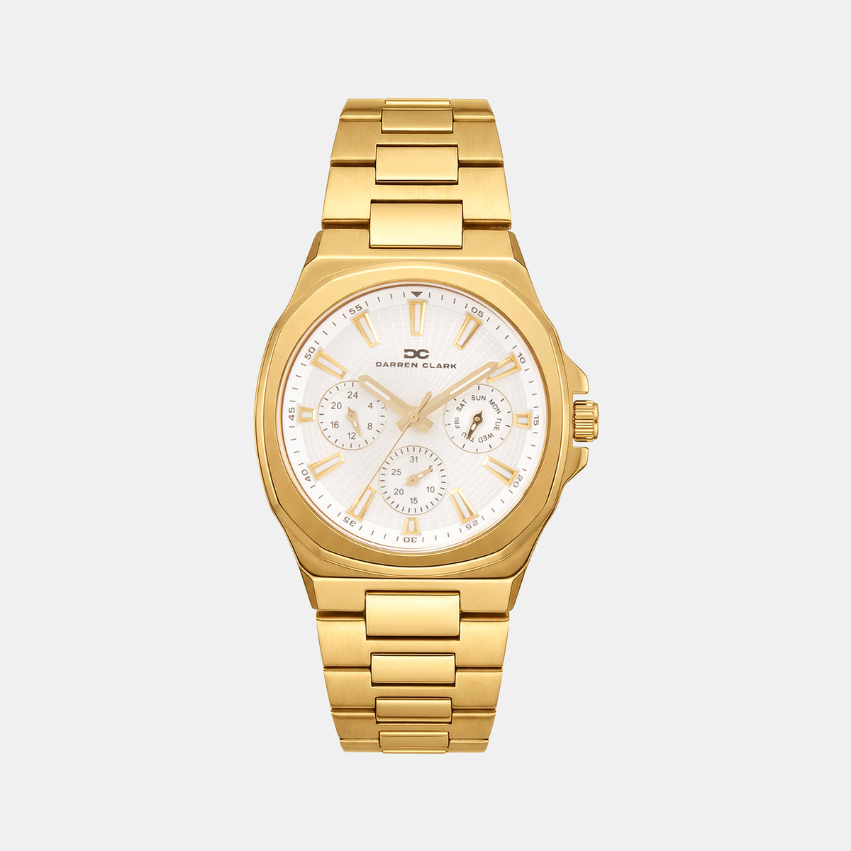 Men Quartz Silver Dial Analog Metal Watch 1016B-M0203