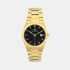 Men Quartz Black Dial Analog Metal Watch G3509E-M2204