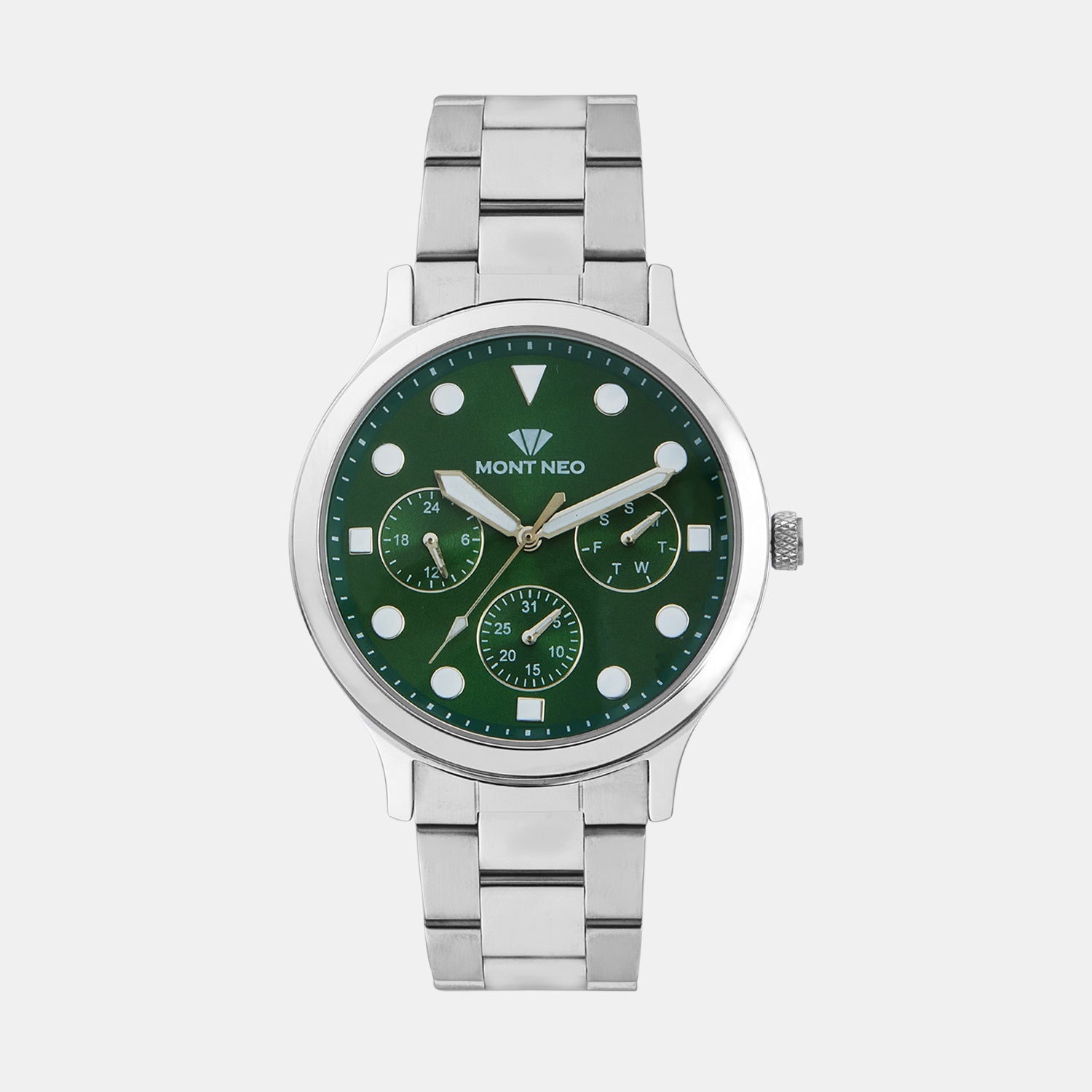 Mont Neo Round Green Multi-Function watch