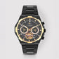 Taurus Men Automatic Black Dial Multi-Function Stainless steel Watch 489-M20406