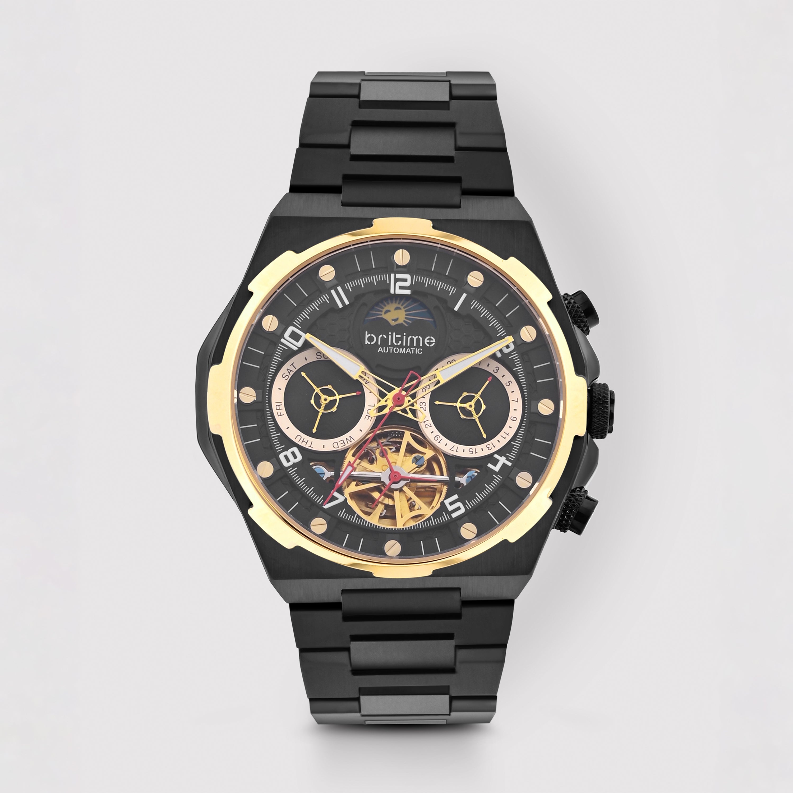 Britime Round Black Multi-Function watch