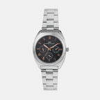 Men Quartz Grey Dial Multi-Function Metal Watch 1014J-M0816