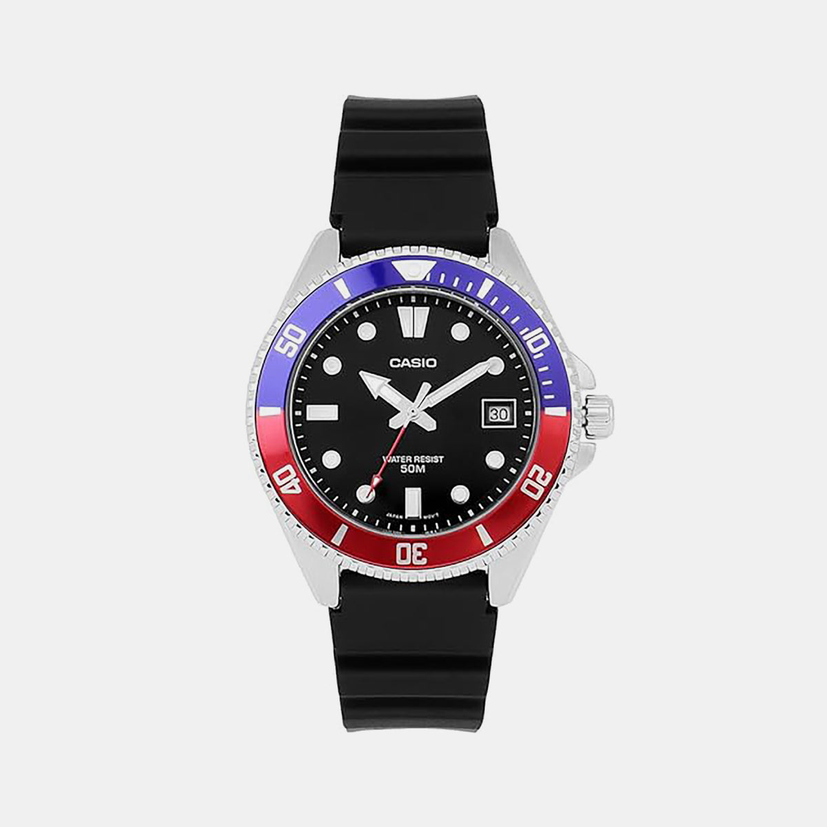 Enticer Men Quartz Silver Dial Analog Resin Watch A2194