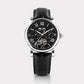 Motion Men Automatic Black Dial Multi-Function Leather Watch 323-L10406