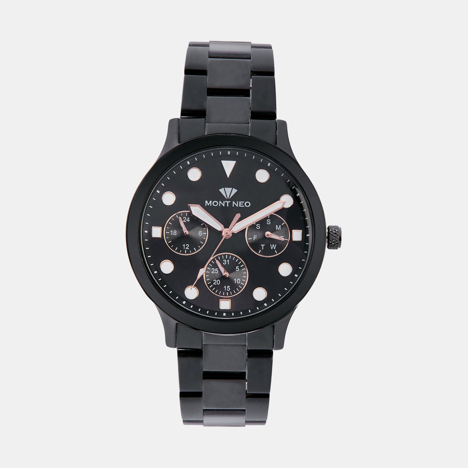 Mont Neo Round Black Multi-Function watch