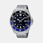 Enticer Men Quartz Black Dial Analog Stainless Steel Watch A2190