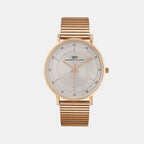 Men Quartz Silver Dial Analog Stainless Steel Watch 1013C-E0303
