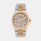 Men Quartz Grey Dial Multi-Function Metal Watch 1016E-M1315