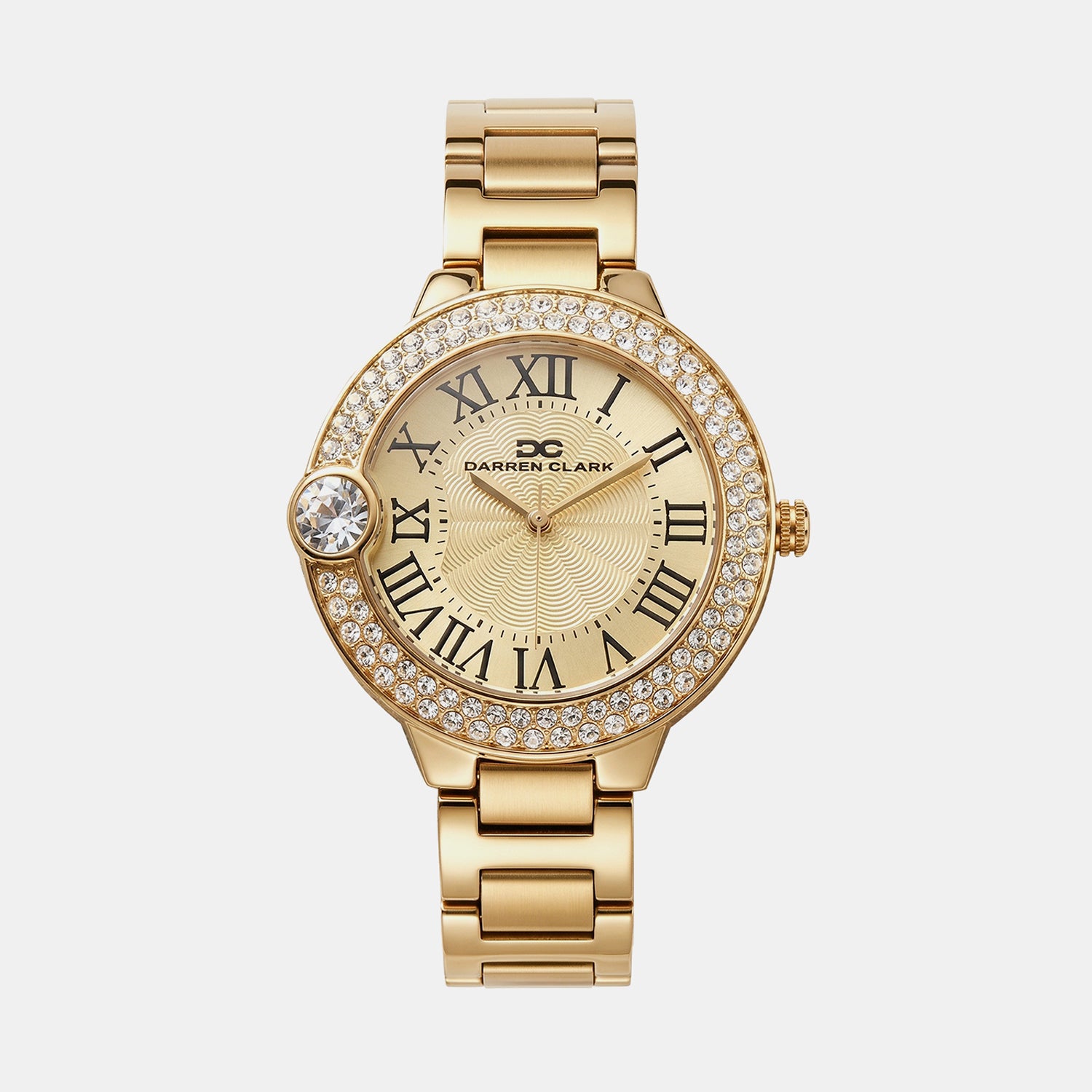 Women Quartz Champagne Dial Analog Metal Watch 2017B-M0209