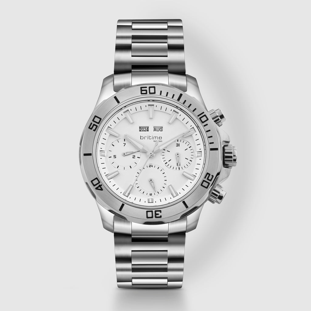 Britime Round Silver Multi-Function watch