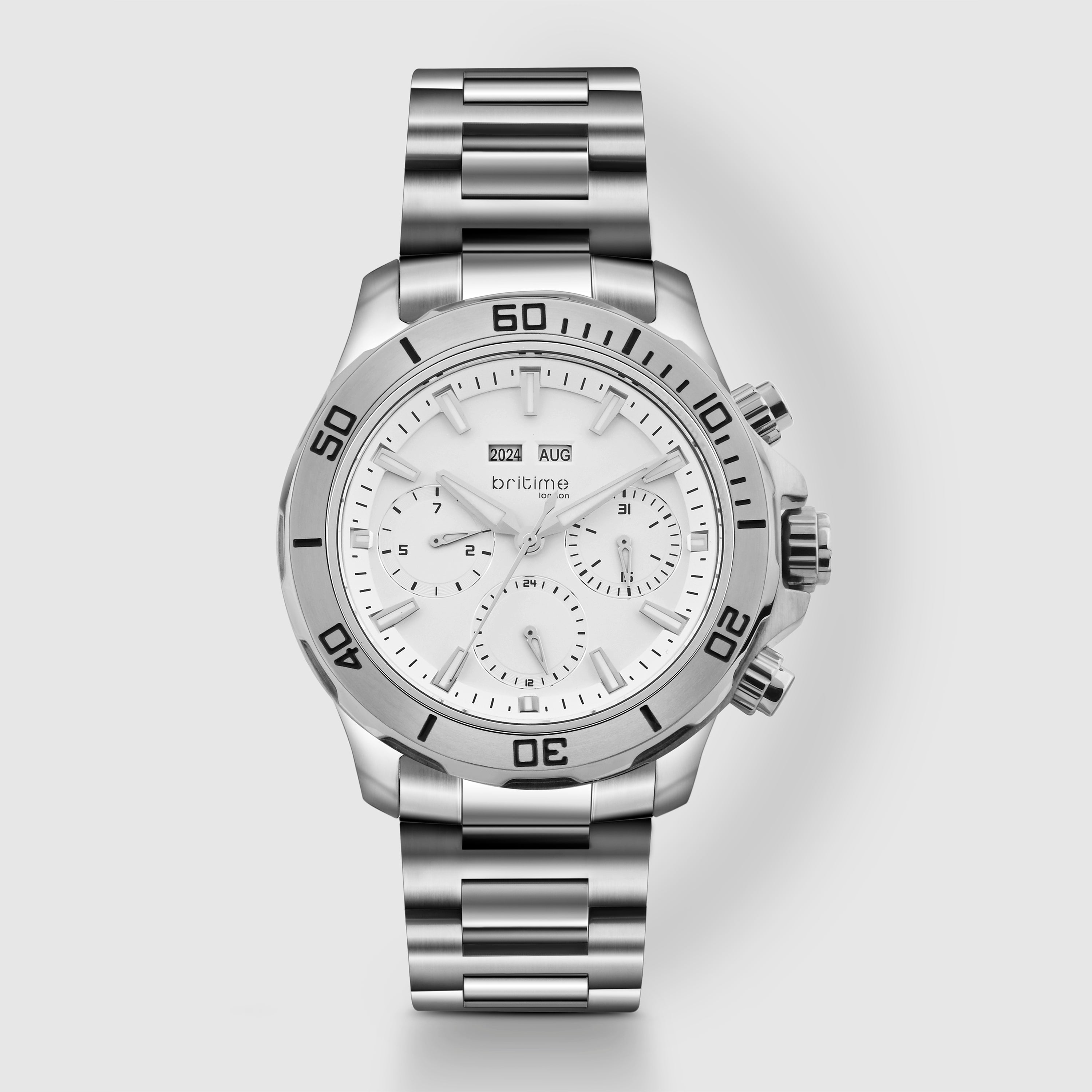 Britime Round Silver Multi-Function watch