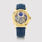 Aquatica Men Automatic Blue Dial Multi-Function Leather Watch 274-L20507