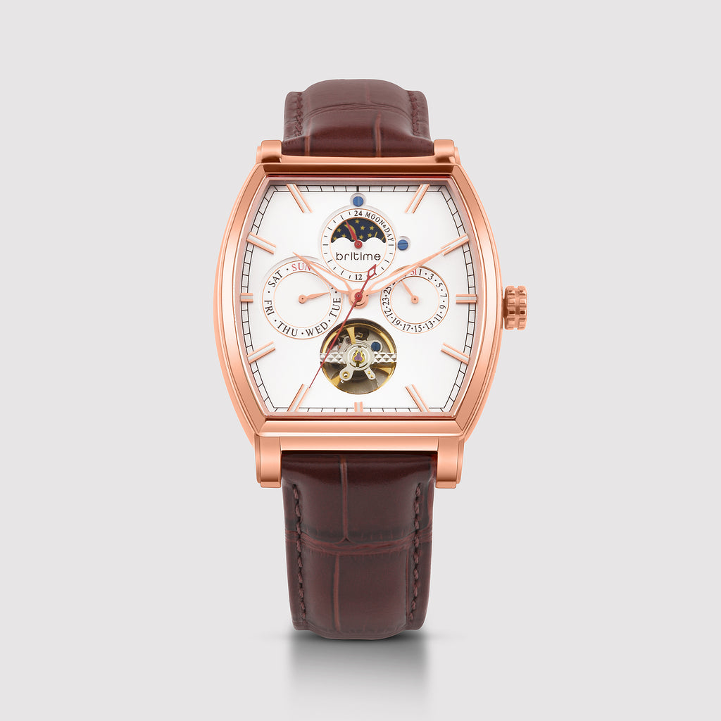 Britime Square Silver Multi-Function watch