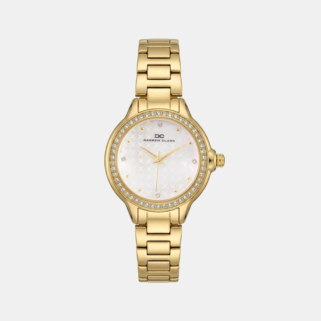 Women Quartz Silver Dial Analog Metal Watch 2015B-M0203