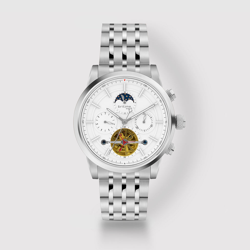 Britime Round Silver Multi-Function watch