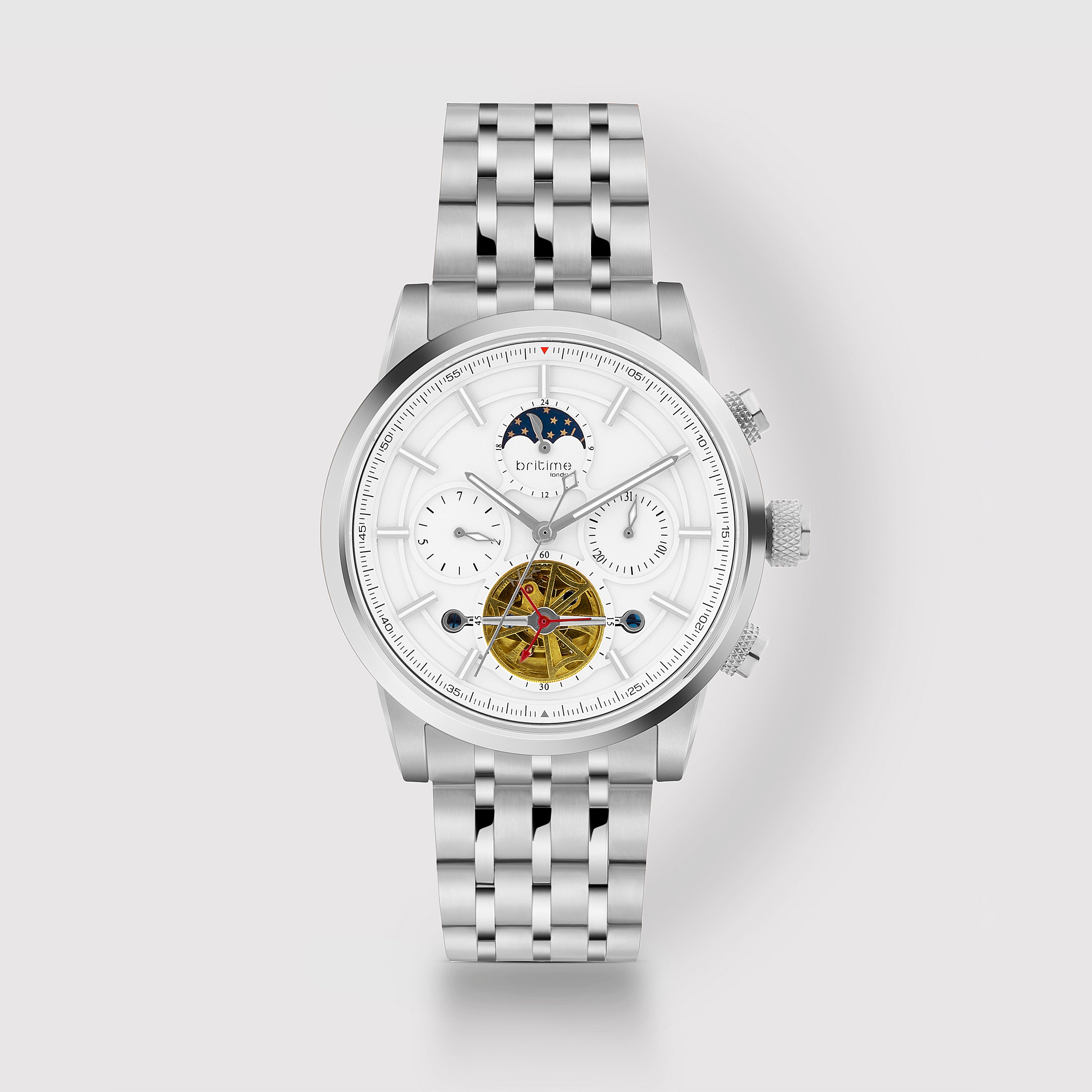 Britime Round Silver Multi-Function watch