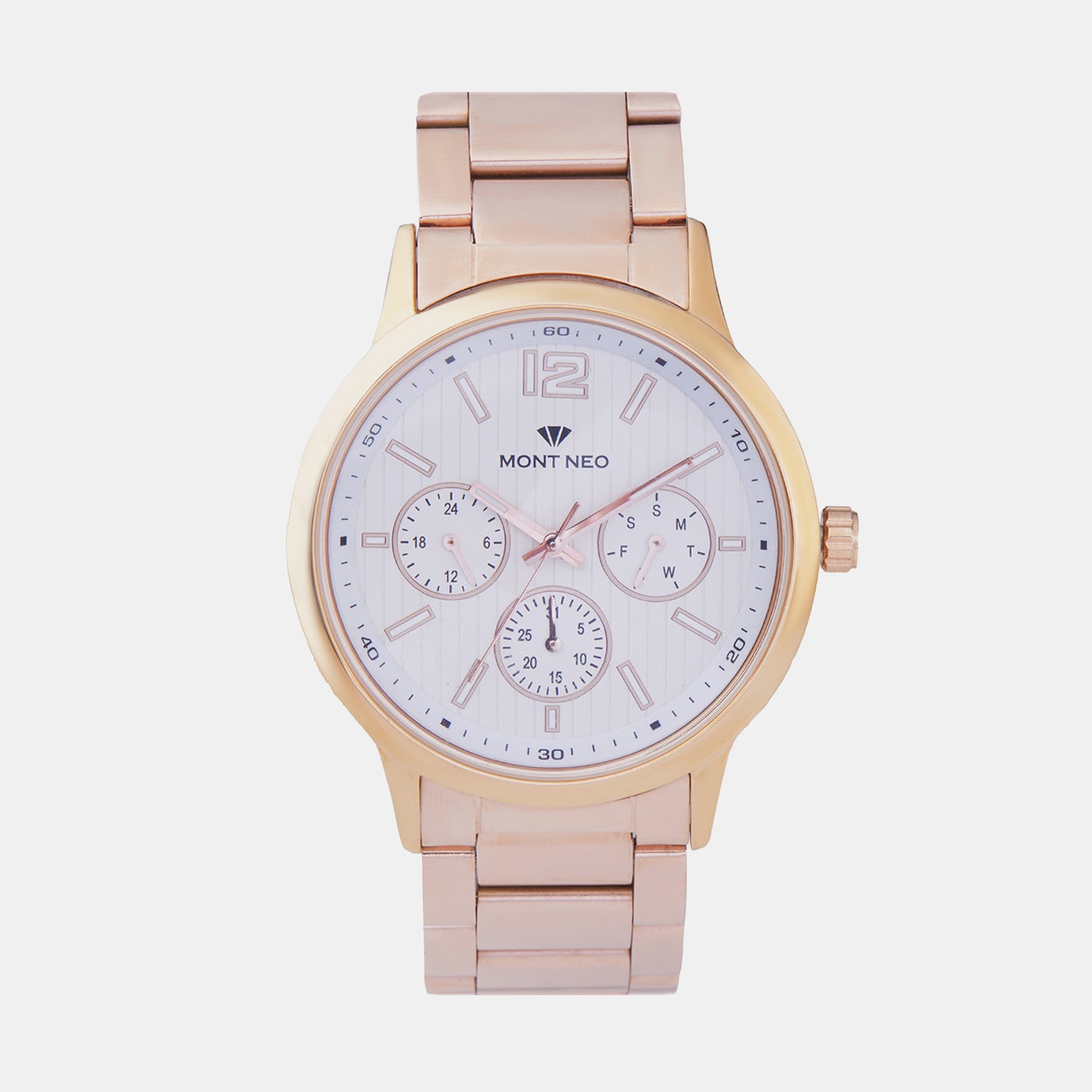 Mont Neo Round Silver Multi-Function watch