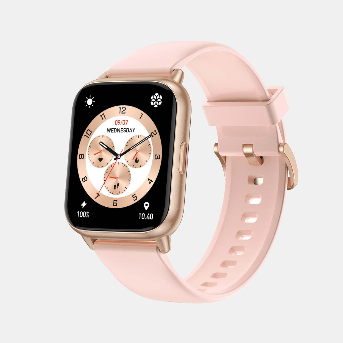 Unisex Processor Pink Dial Amoled Silicone Watch POP-2 PINK