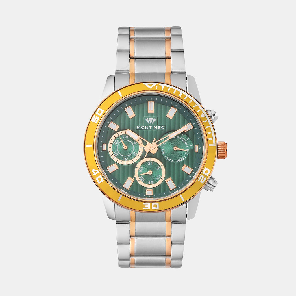 Mont Neo Round Green Chronograph watch