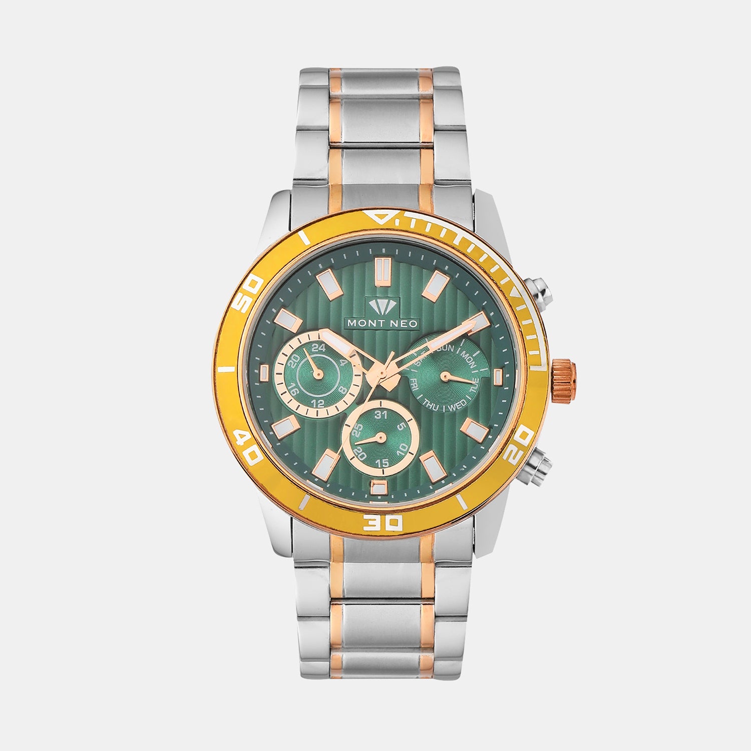 Mont Neo Round Green Chronograph watch
