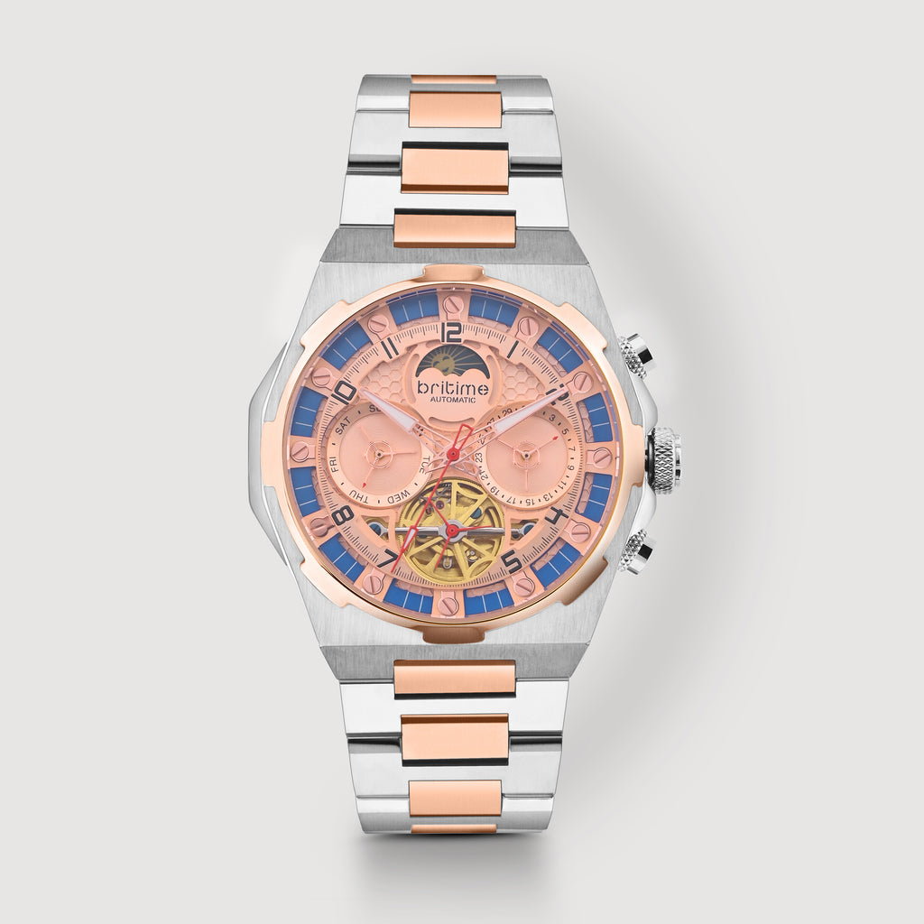 Britime Round Rose Gold Multi-Function watch