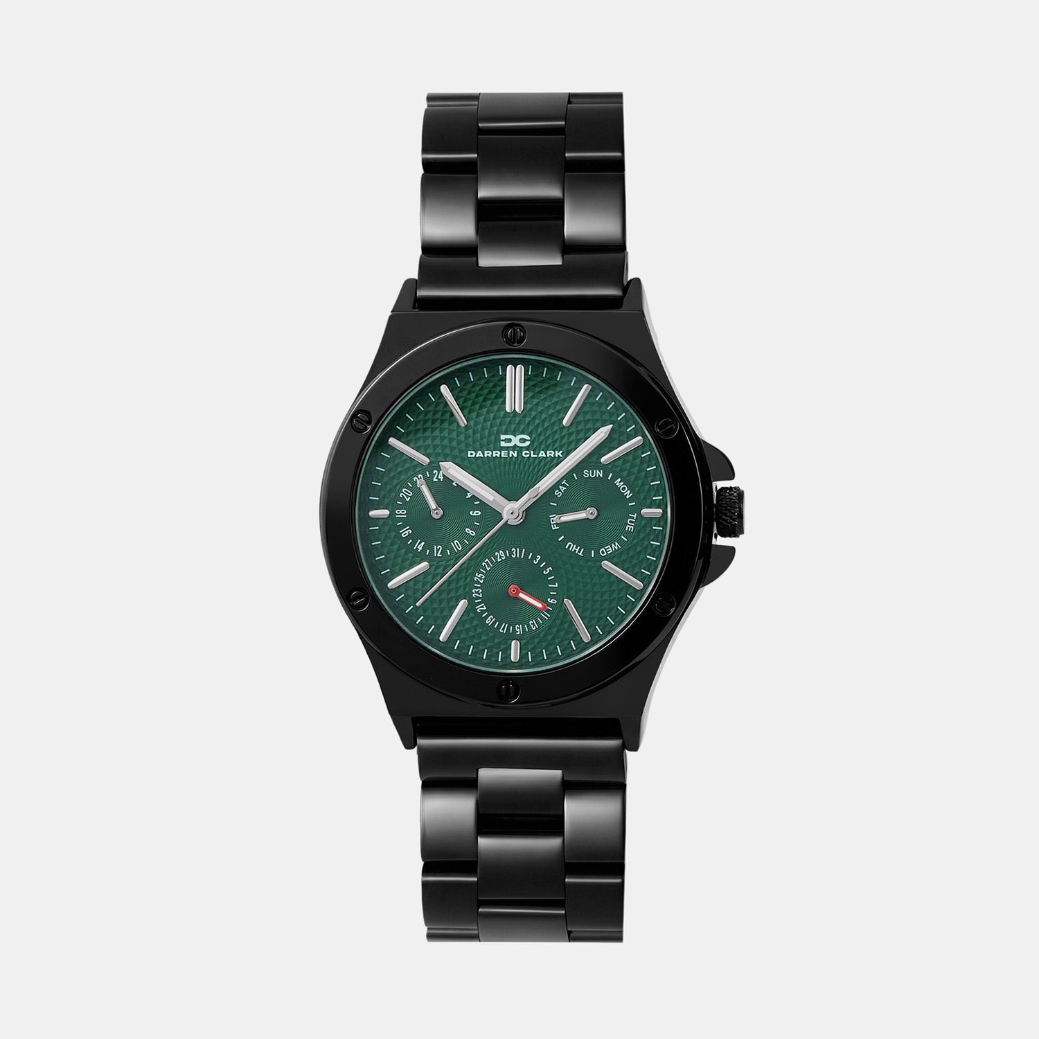 Men Quartz Green Dial Analog Metal Watch 1017F-M0414