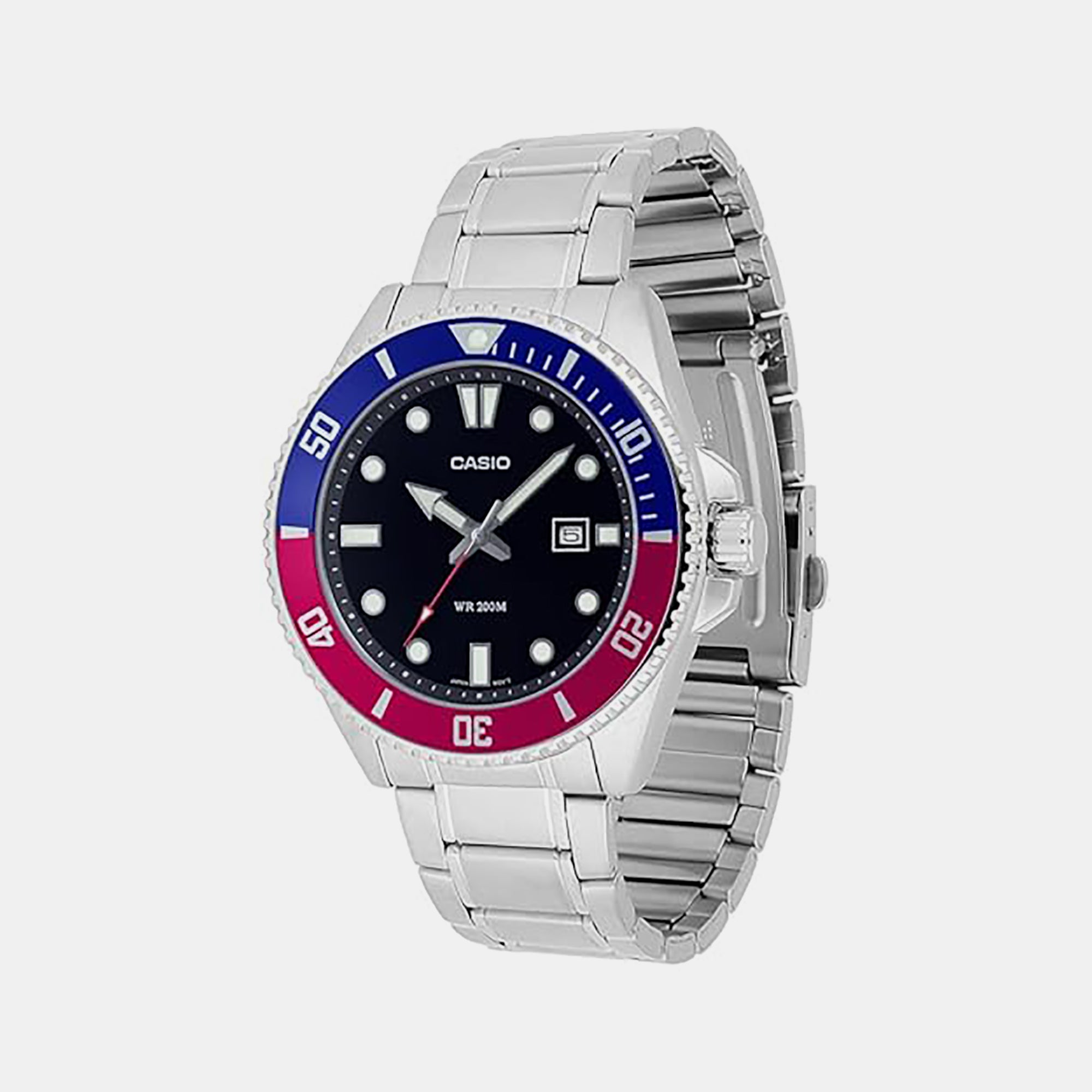 Enticer Men Quartz Black Dial Analog Stainless Steel Watch A2191