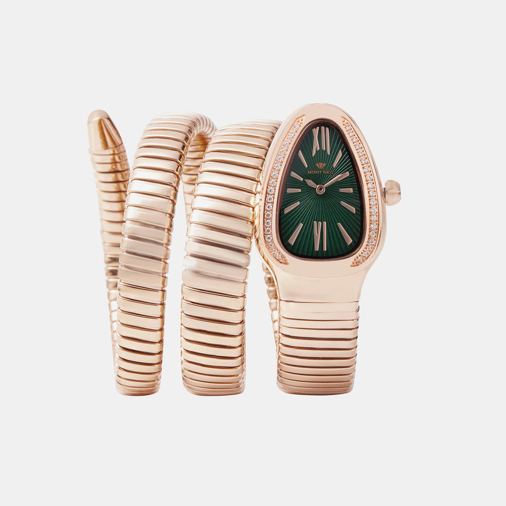 Mont Neo Oval Green Analog watch