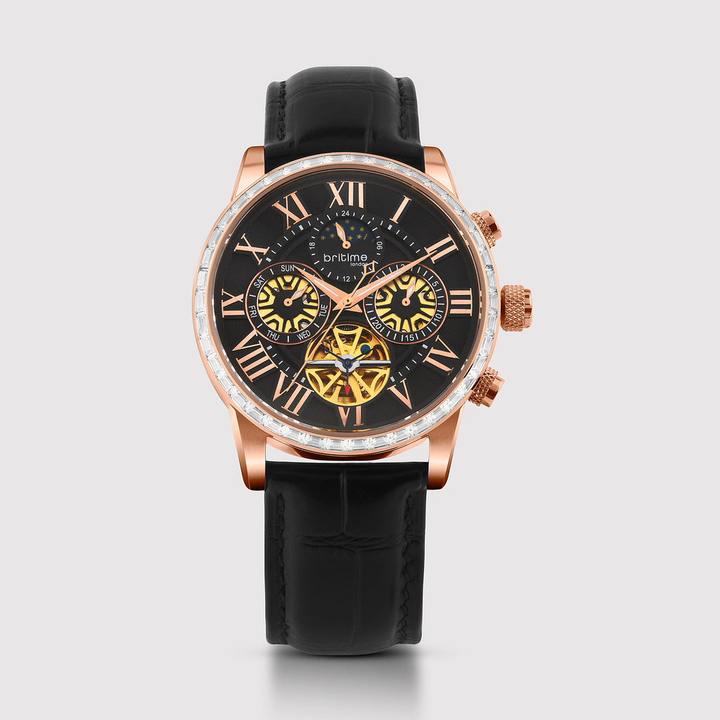 Britime Round Rose Gold Multi-Function watch