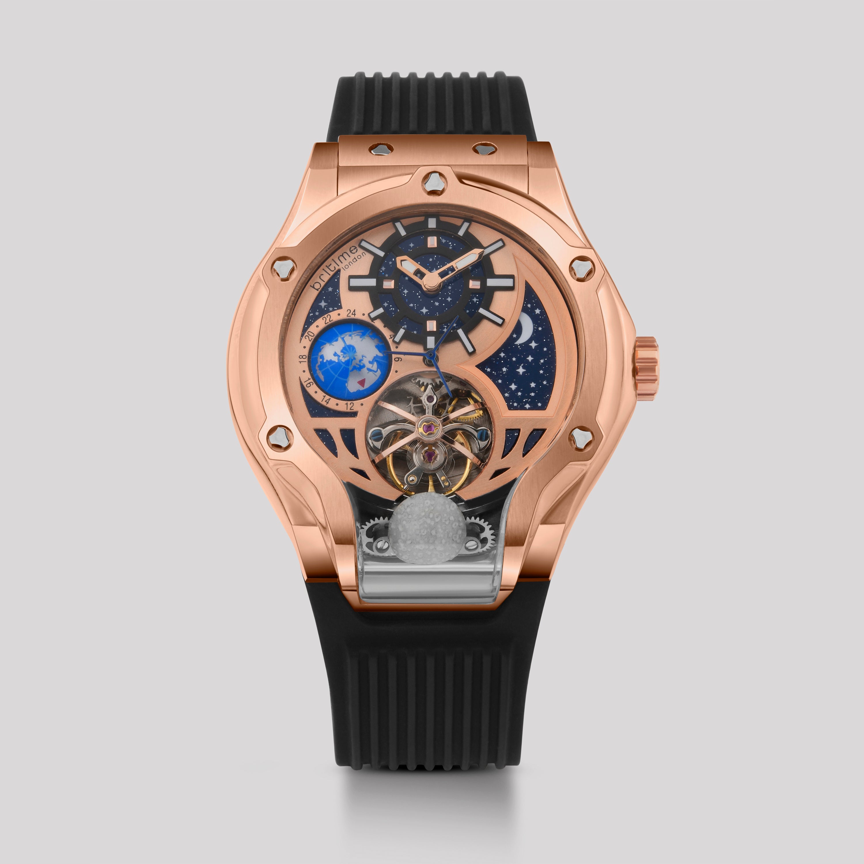 Britime Round Rose Gold Multi-Function watch