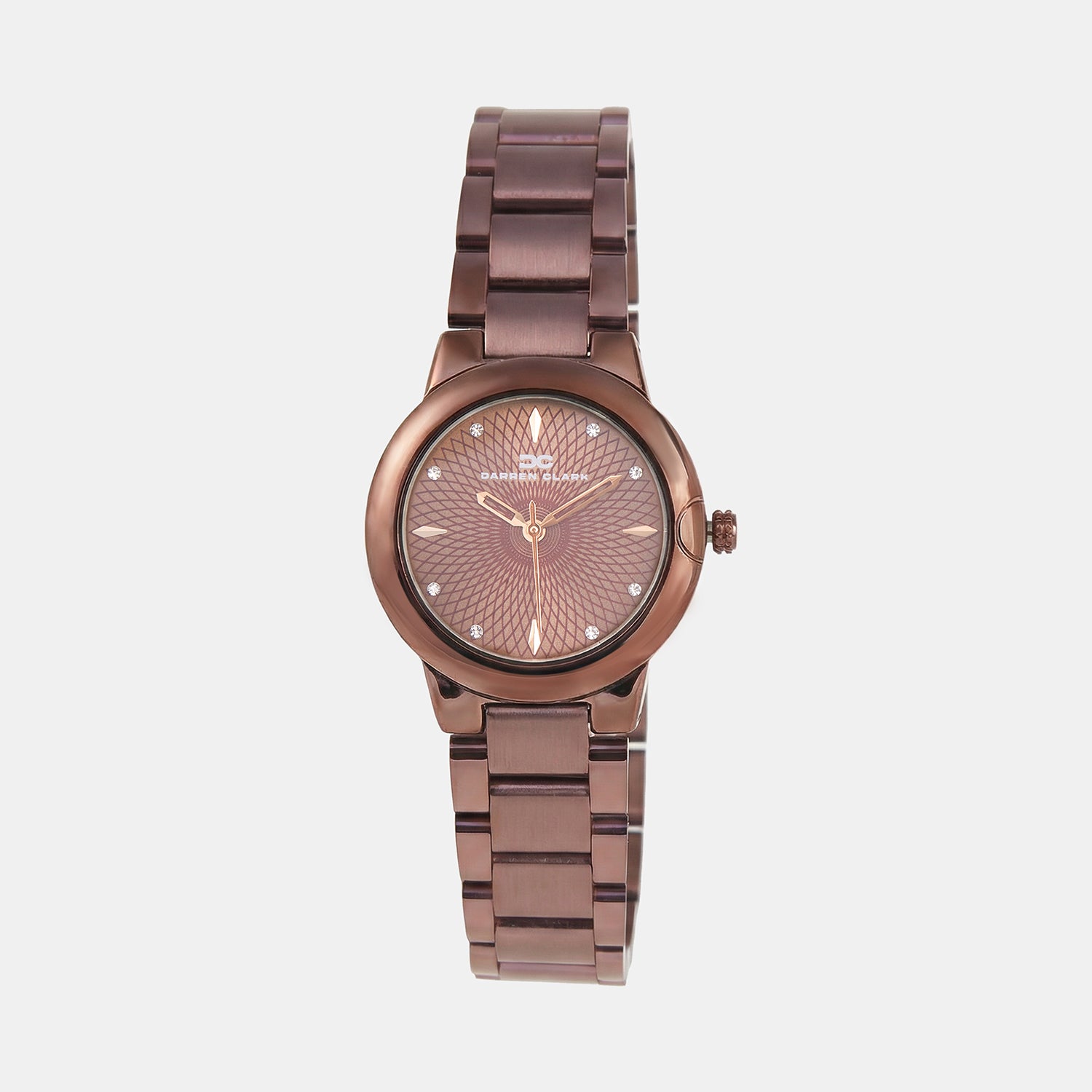 Women Quartz Rose Gold Dial Analog Metal Watch 2015C-M0303