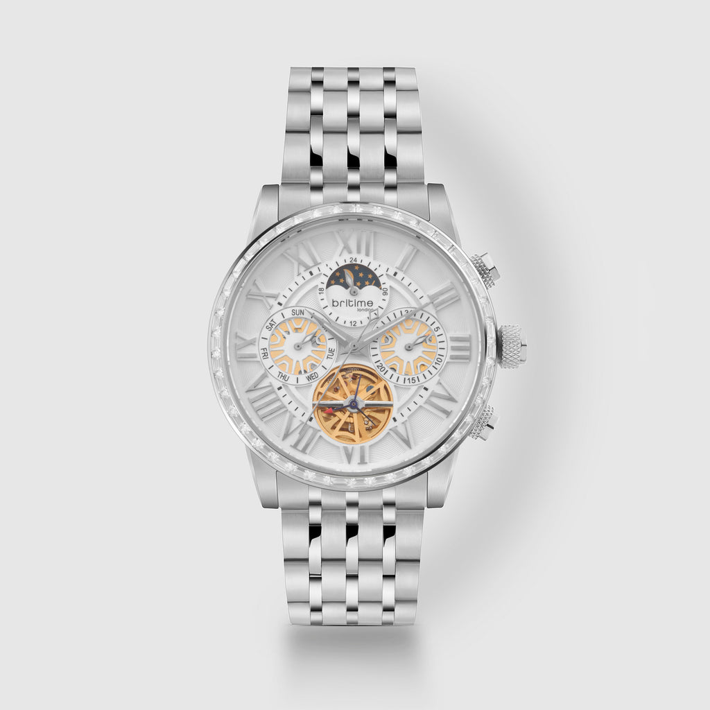 Britime Round Silver Multi-Function watch