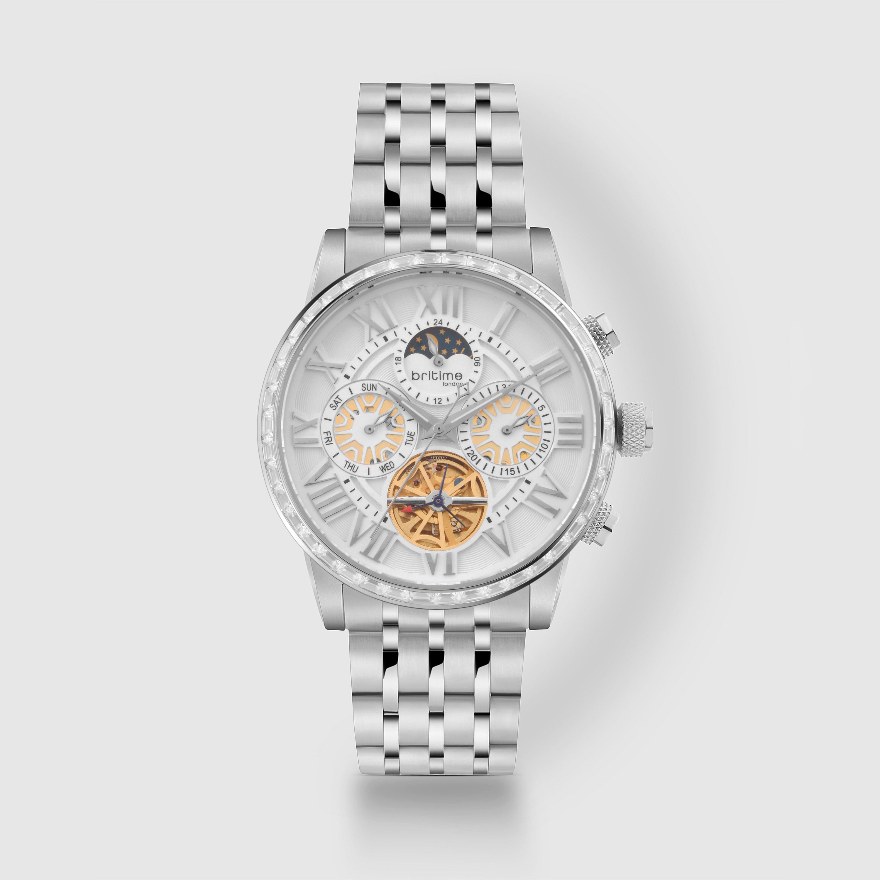 Britime Round Silver Multi-Function watch