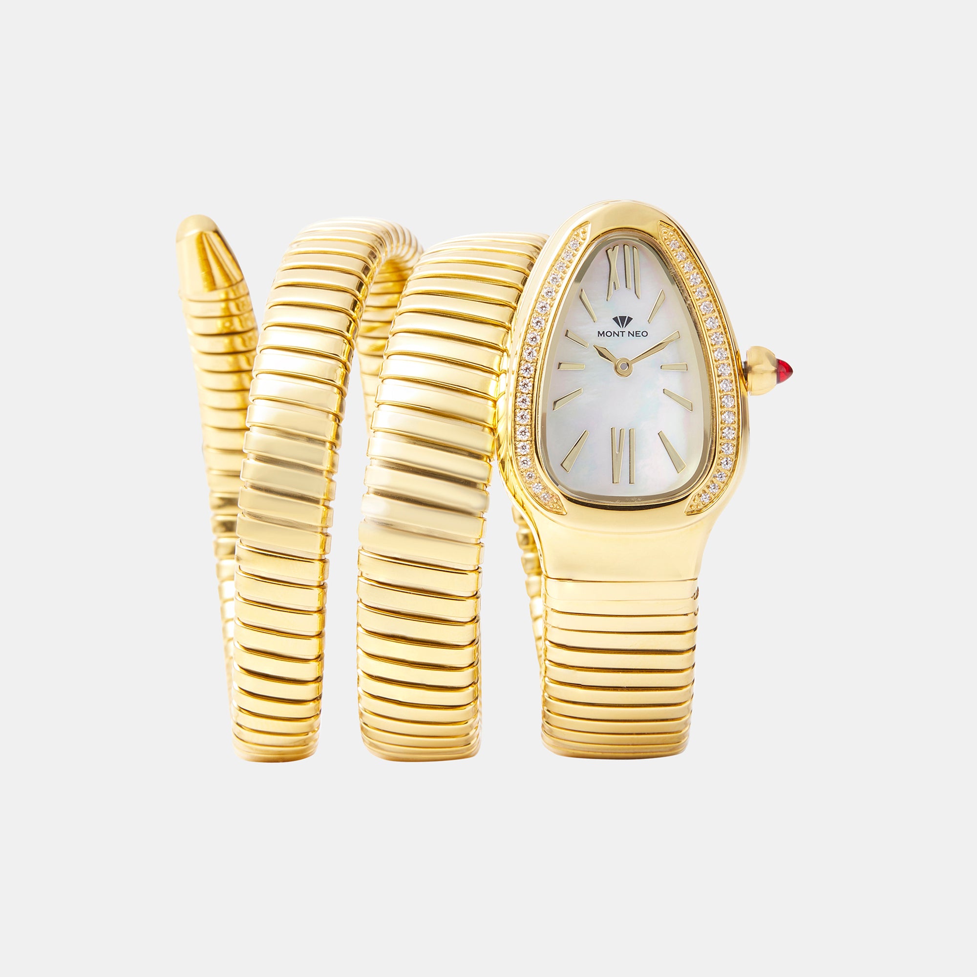 Mont Neo Oval Silver Analog watch