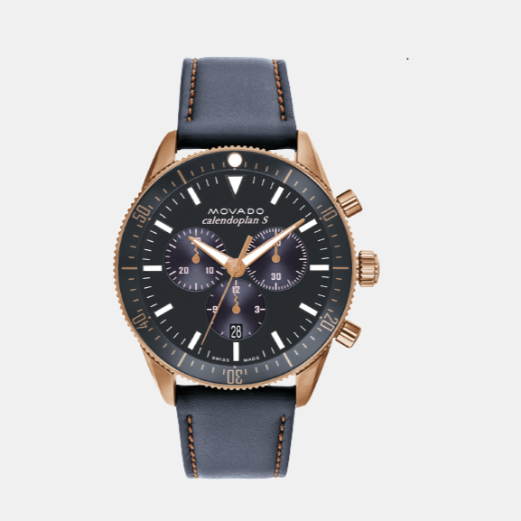 Movado Round Grey Chronograph watch
