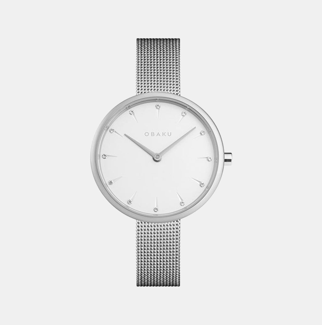 Obaku Round White Analog watch