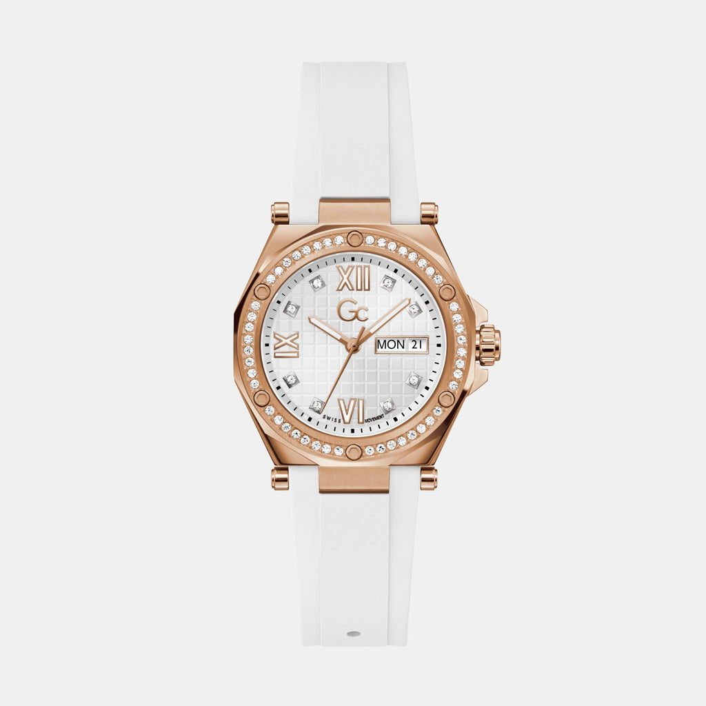 GC Round Silver Analog watch