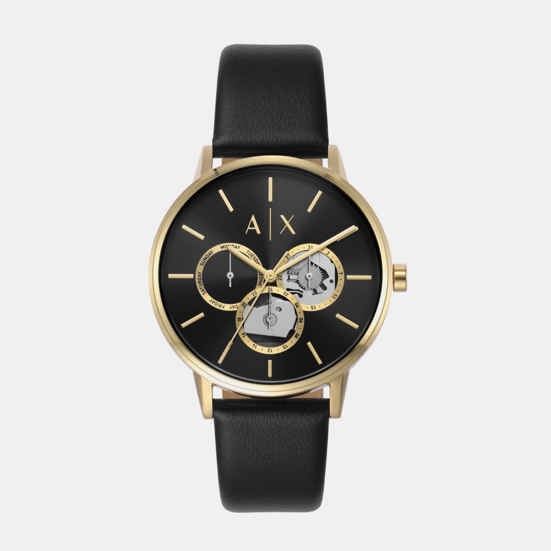 Armani Exchange Round Black Analog watch