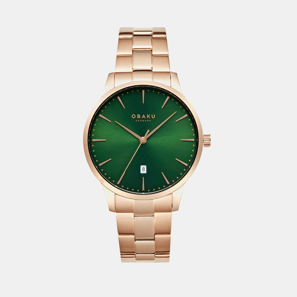 Obaku Round Green Analog watch