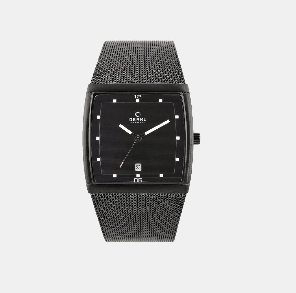 Obaku Square Black Analog watch