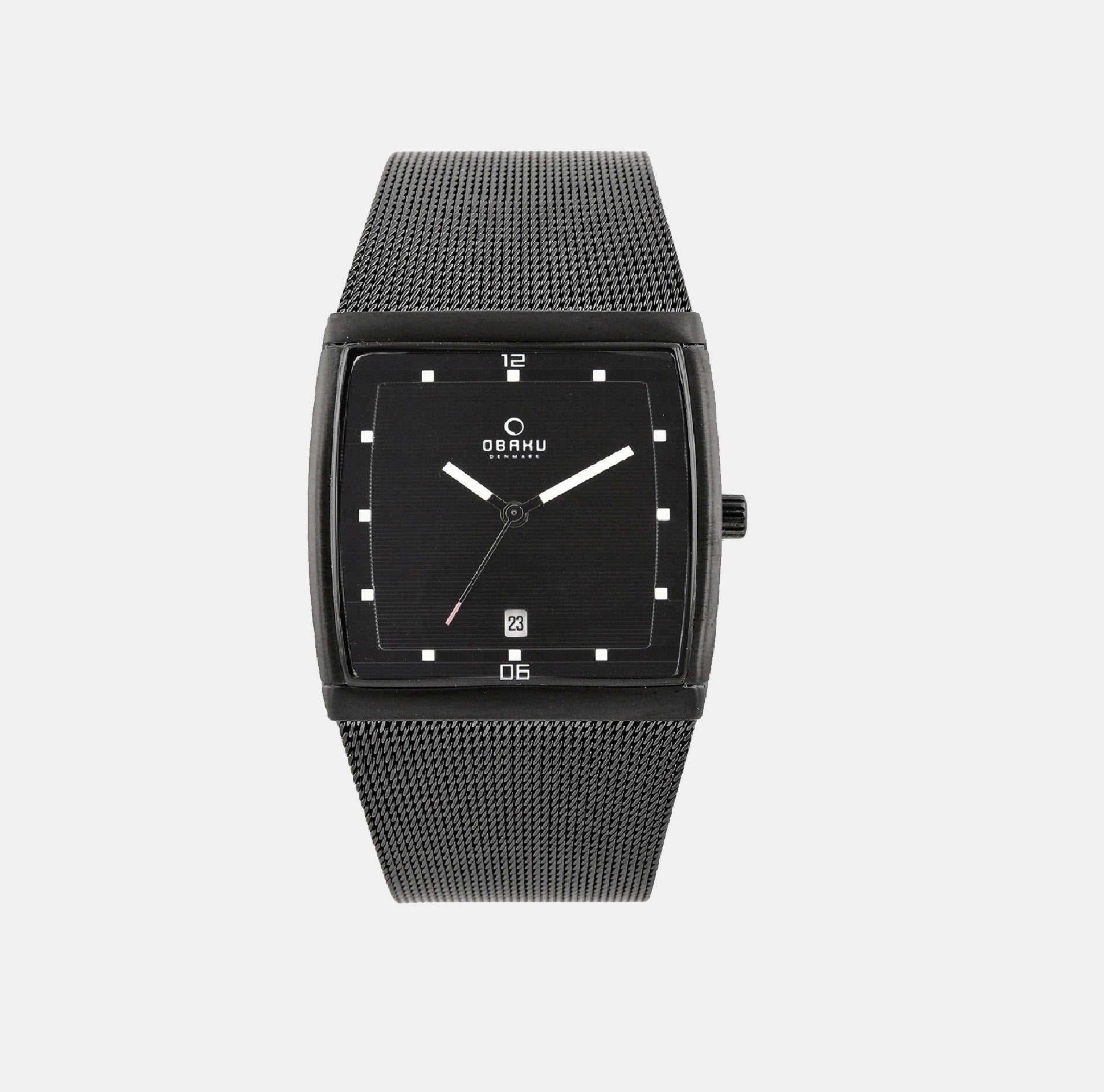 Obaku Square Black Analog watch