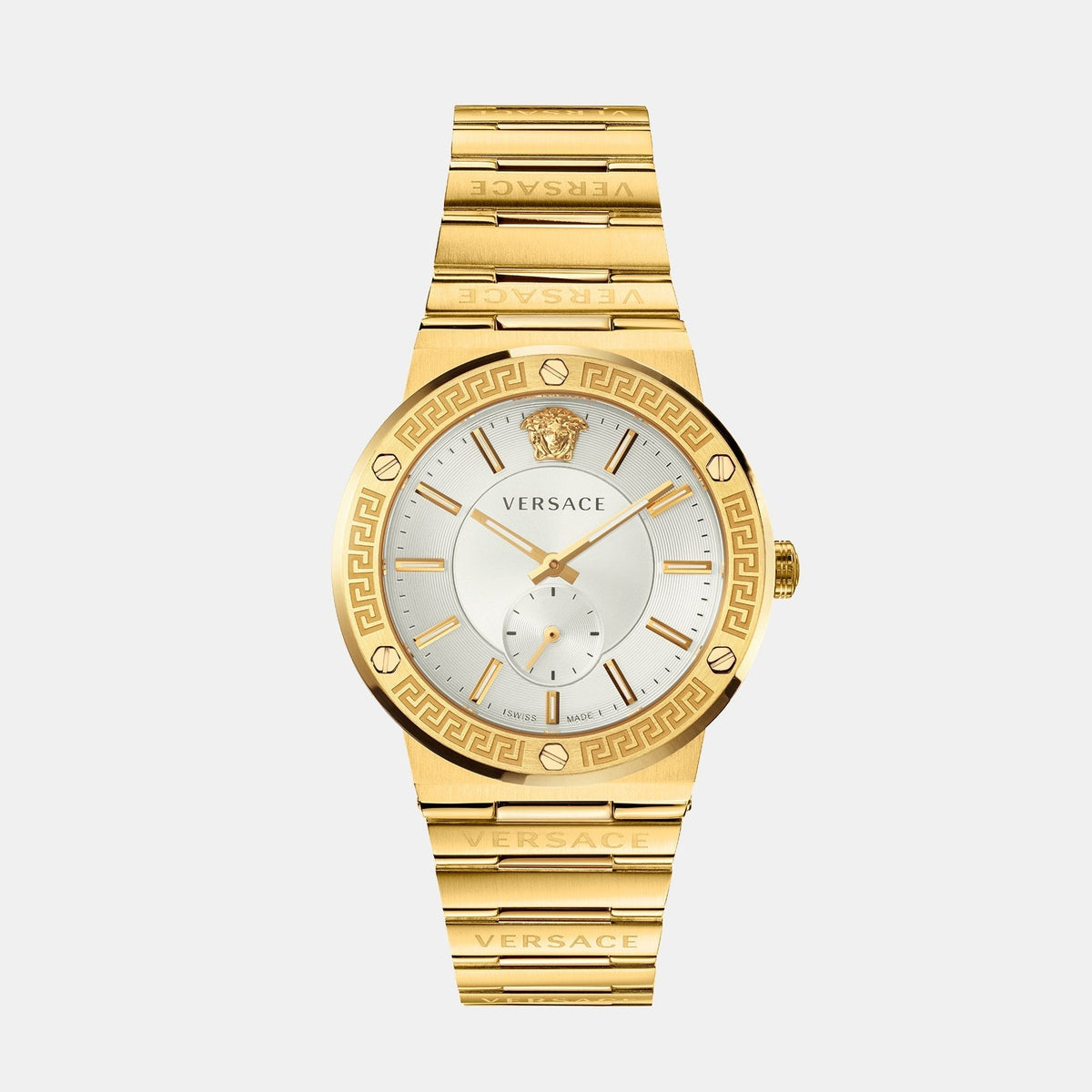 Versace Round Silver Analog watch