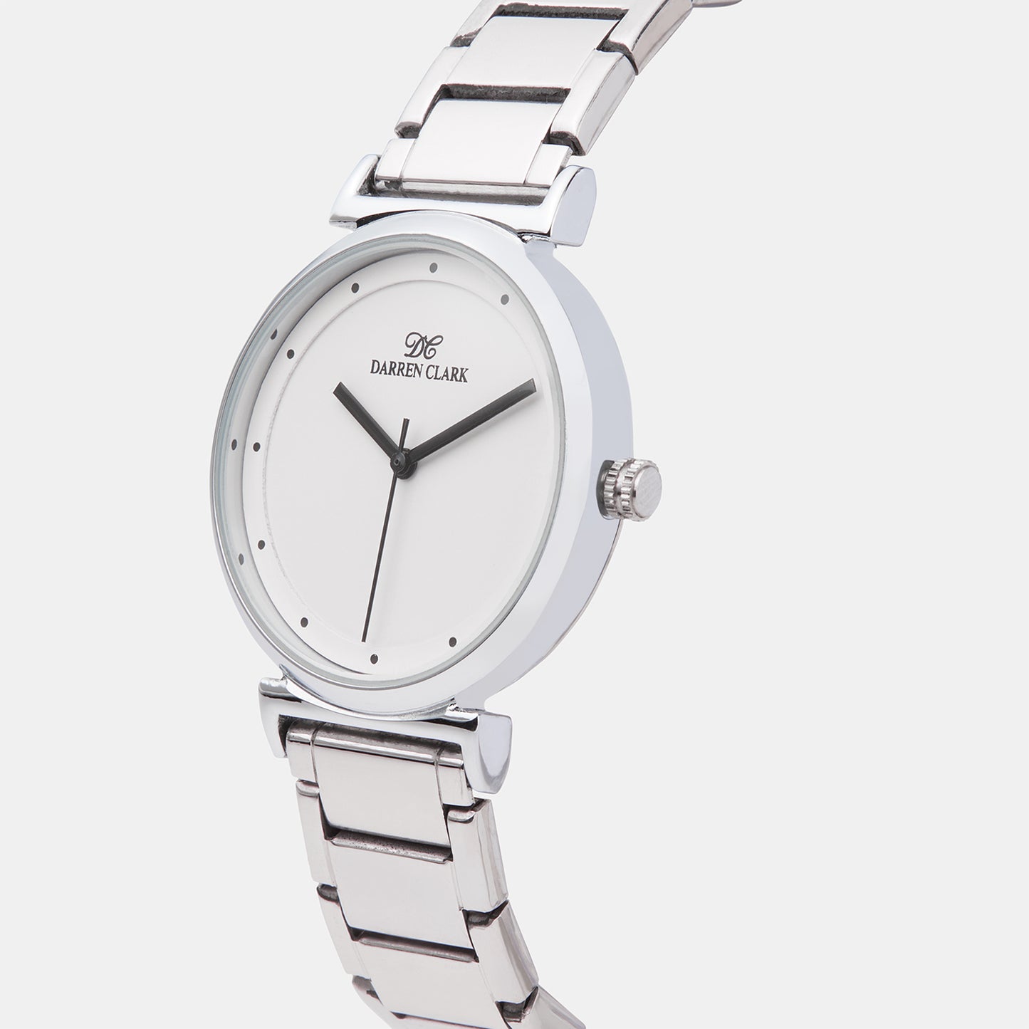 Women Quartz Silver Dial Analog Metal Watch 2001A-40102