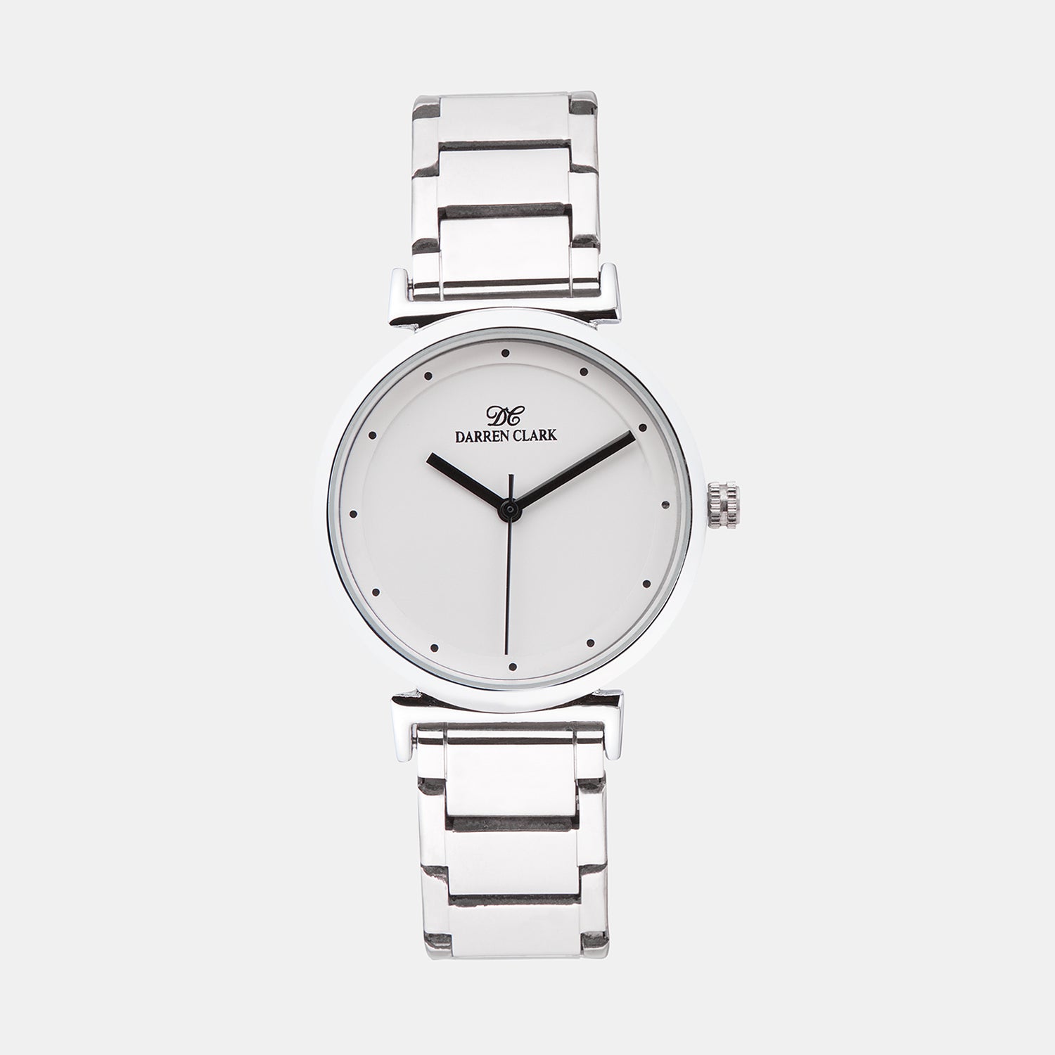 Darren Clark Round Silver Analog watch