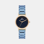 Darren Clark Round Blue Analog watch
