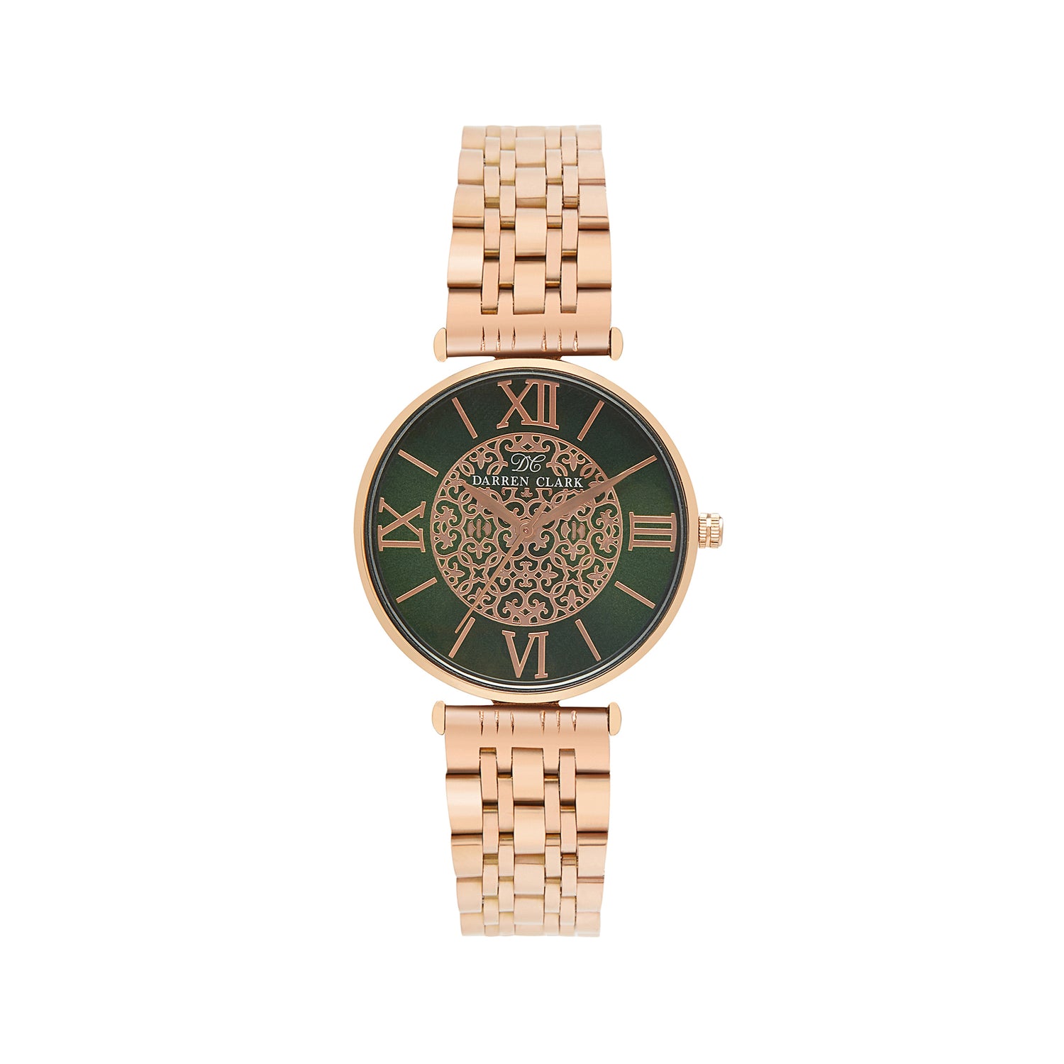 Women's Rose Gold Analog Brass Watch 2002C-M0314