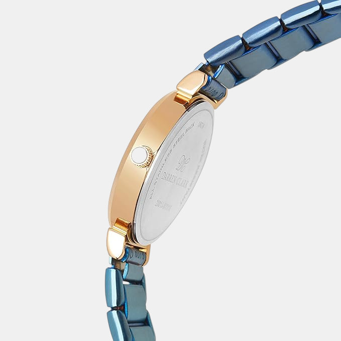 Darren Clark Women Round Blue watch