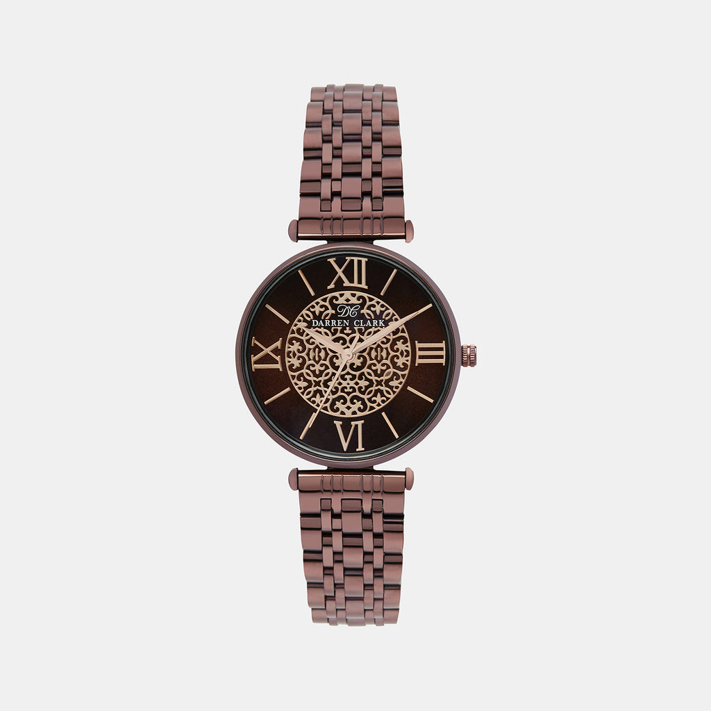 Darren Clark Round Brown Analog watch