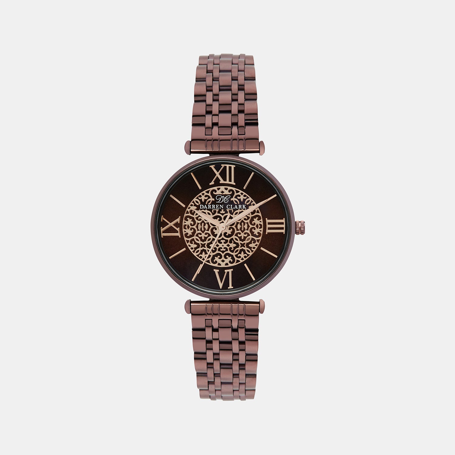 Darren Clark Round Brown Analog watch